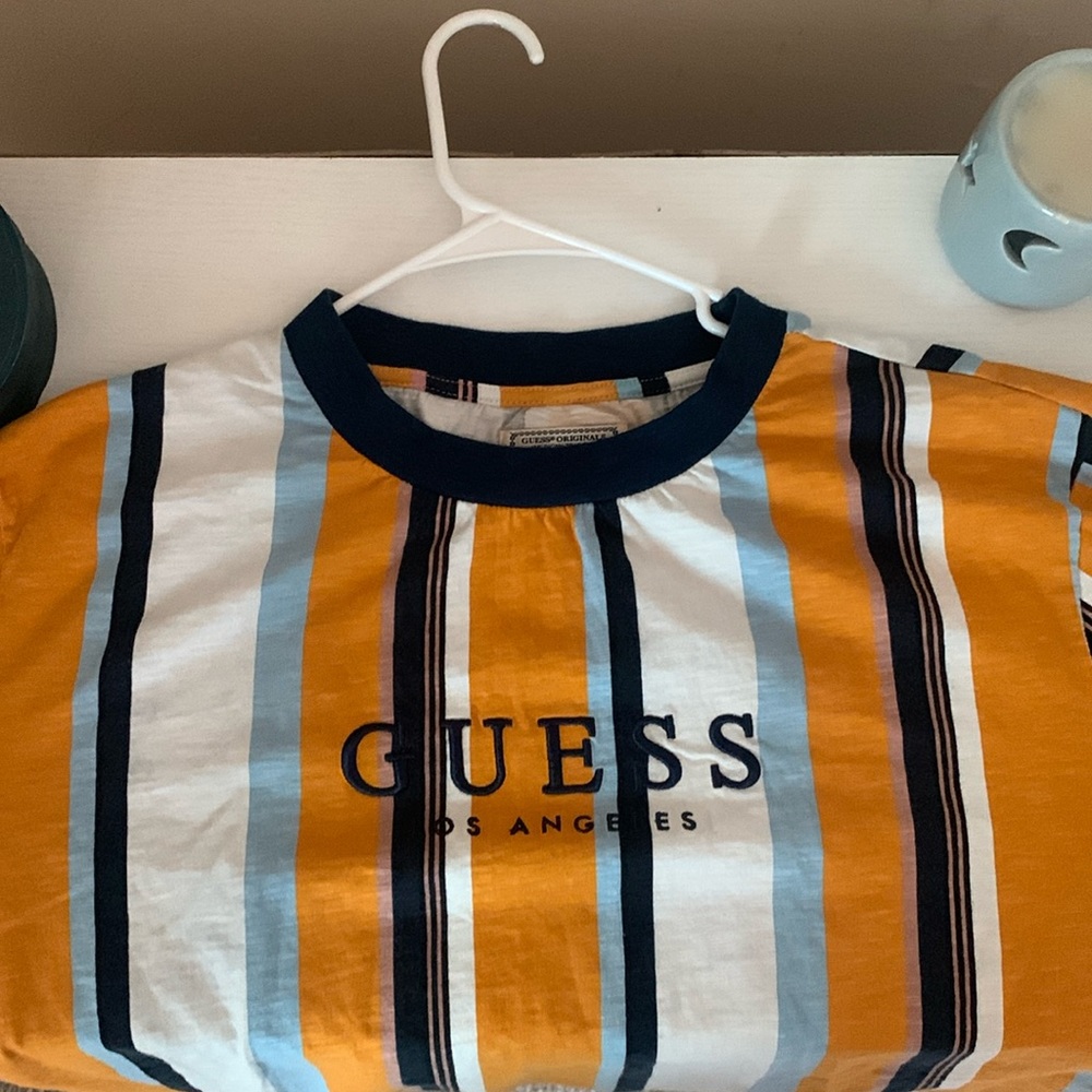 Mens GUESS originals MULTI-COLORED STRIPED SHIRT